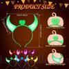 5pcs Devil Horns Light Up Headband LED Devil Horns Headband Flashing Children Adults Halloween & Christmas Party Decor