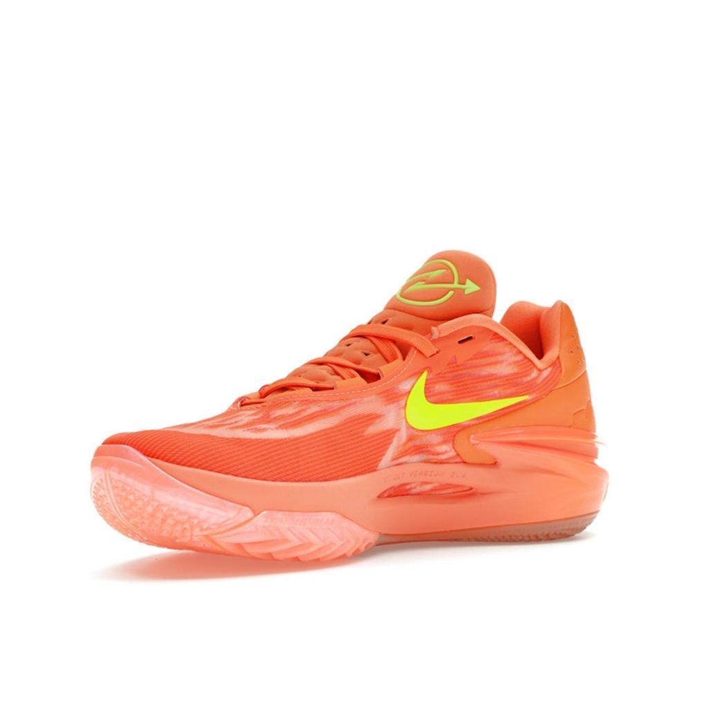 Nike Arike Ogunbowale x Air Zoom GT Cut 2 Яркие женские кроссовки мандаринового цвета Orange Lime-Blast Camellia FQ8704-800