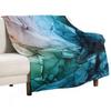 Salty Shores Colorful Abstract Painting Throw Blanket Weighted Soft Luxury St Nap Blankets