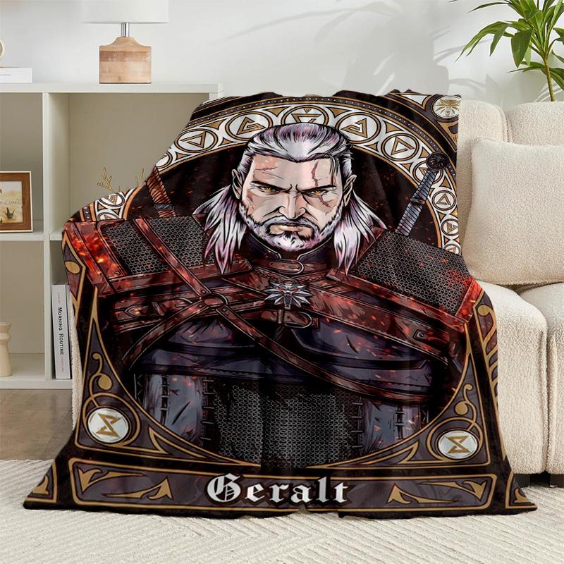 1PC wizard dragon Flannel Blanket Gift, Suitable for Both Men And Women, Soft Ideal for Beds And Sofa, Birthday Or Christmas Gift