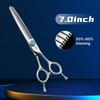 Fenice Сталь JP440C 6.5/7 дюймов Прямые Тонкие Филировочные Ножницы для Груминга Собак Ножницы для Собак Инструменты Процент Филировки 50-60%