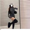 Весна сексуальная водолазка новое платье Spice girl сладкий и облегающий чистый ветер желания юбка-карандаш по бедрам дети