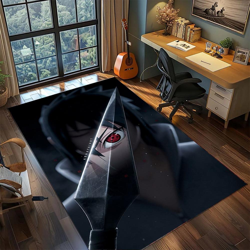 Naruto Non Slip Big Size Carpet Rug, Washable Large Area Floor Mat Indoor Bedroom Gamer Room.-TING