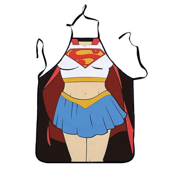 Cute Apron Sturdy Ornamental Convenient Kitchen Apron Sleeveless Unisex Baking Sexy Pattern Apron Apron Kitchen Accessories CDN