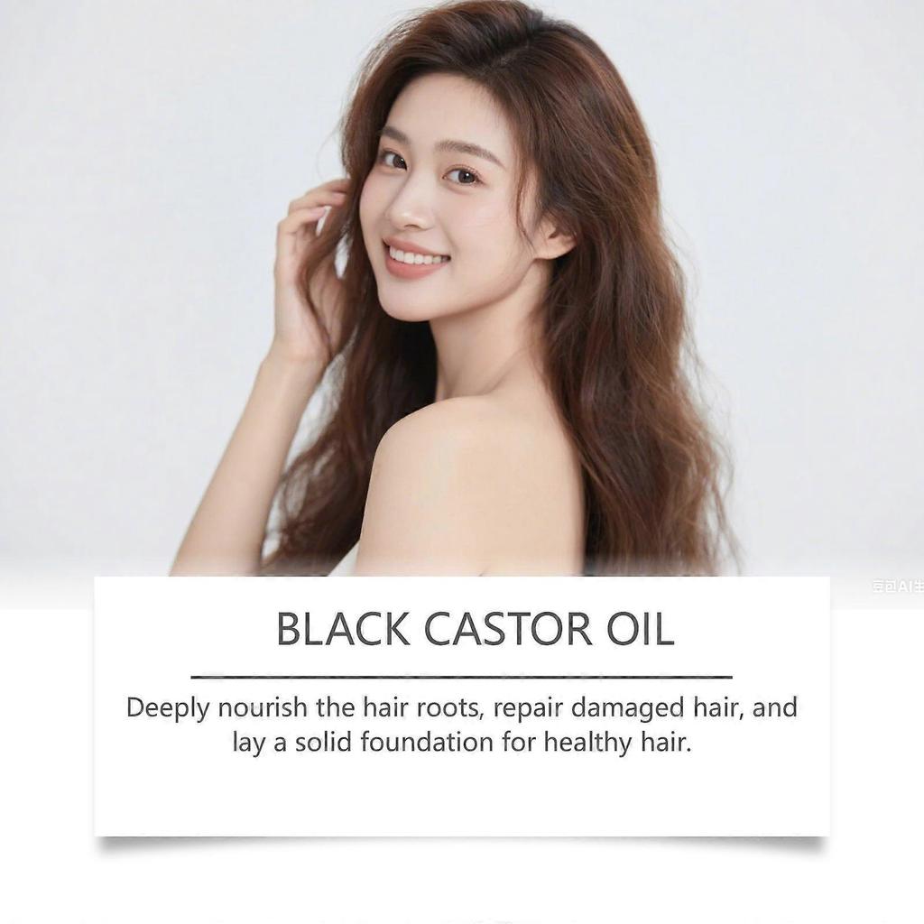 Hoegoa Castor Oil Hair Care Essential Oil Hair Nourishing Care Hair Root Perm Hair Quality Care Hair Essence Oil