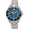Casio Стандартные аналоговые часы MDV-10D-2A1V Сине-зеленый металлический ремешок для мальчиков и девочек