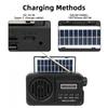 Солнечная батарея, вставная бас-карта, высококачественный звук, Bluetooth-динамик, FM-радио с автоматическим поиском каналов