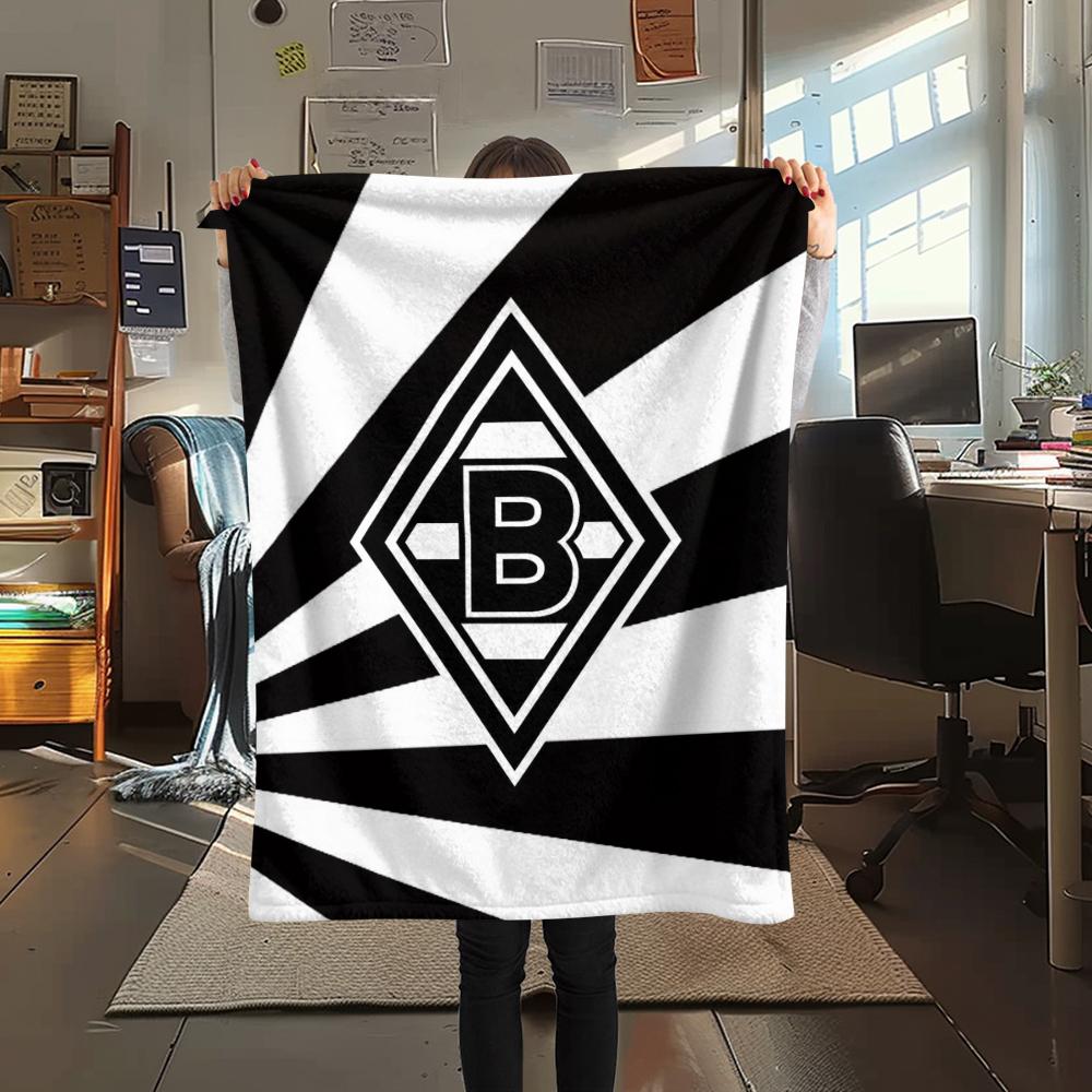 1pc Borussia Print Flannel Blanket, High quality Comfortable for All Seasons, Home Decor, Warmth and Comfort, Perfect for Christmas Gifts17