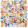 100 Small Size Cartoon Animal Stickers Not Repeat Laptop Water Cup Graffiti Stickers