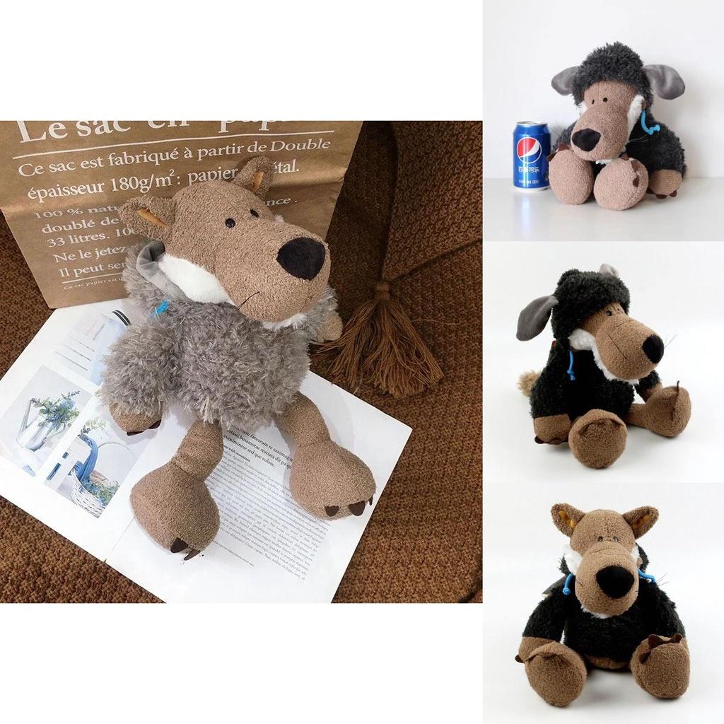 Очаровательные Германия Супер Милые Плюшевые Игрушки Волки с Шапкой для Уютного Домашнего Декора Подарки