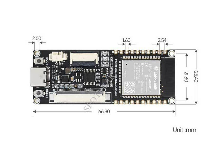 ESP32-S3 2.1" Круглый RGB ЖК-дисплей с сенсорным экраном, 480x480