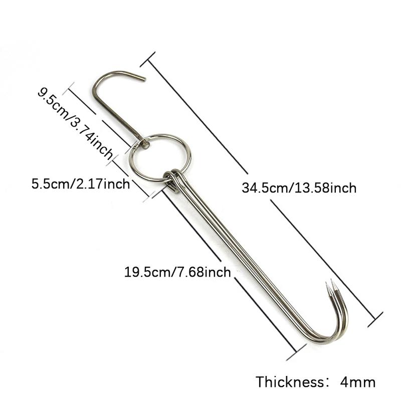 Duck Butcher Meat Processing Drying Smoking Hanger Stainless Steel Bacon Hook