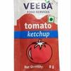 Veeba Tomato Ketchup (MRP-Rs.1.5/- Each Sachet) 8 Gram 200 Sachet (2 Pack of 100) with Keyring of Rs.99/-