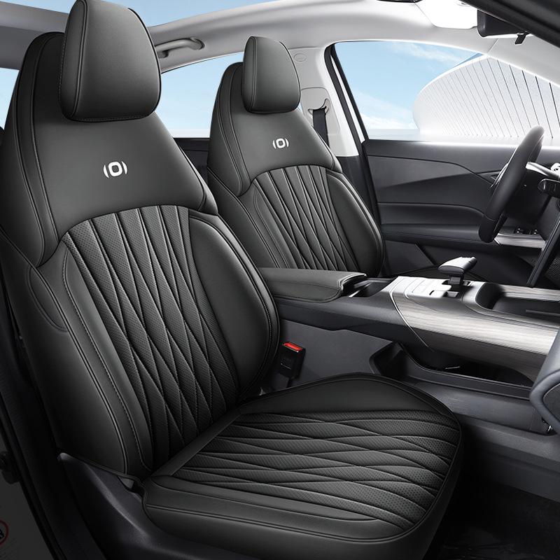 Всесезонная перфорированная кожаная подушка на сиденье спортивного автомобиля для Qiyuan A05