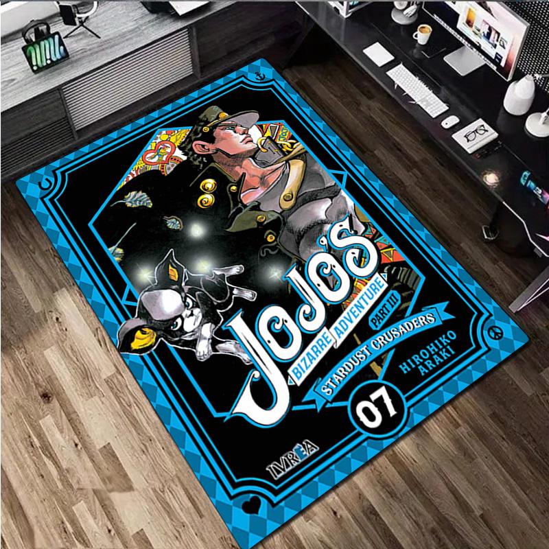 1Pc JOJO Cancer Print Rug - Computer Chair Area Rug home decoration Carpet For Living Room Bedroom Flooring Mat