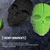 Украшение стены в виде черепа Quantums для домашнего офиса, гостиной, ванной комнаты, настенное искусство, жуткая 3D-печатная скульптура черепа, статуэтка, настенный орнамент