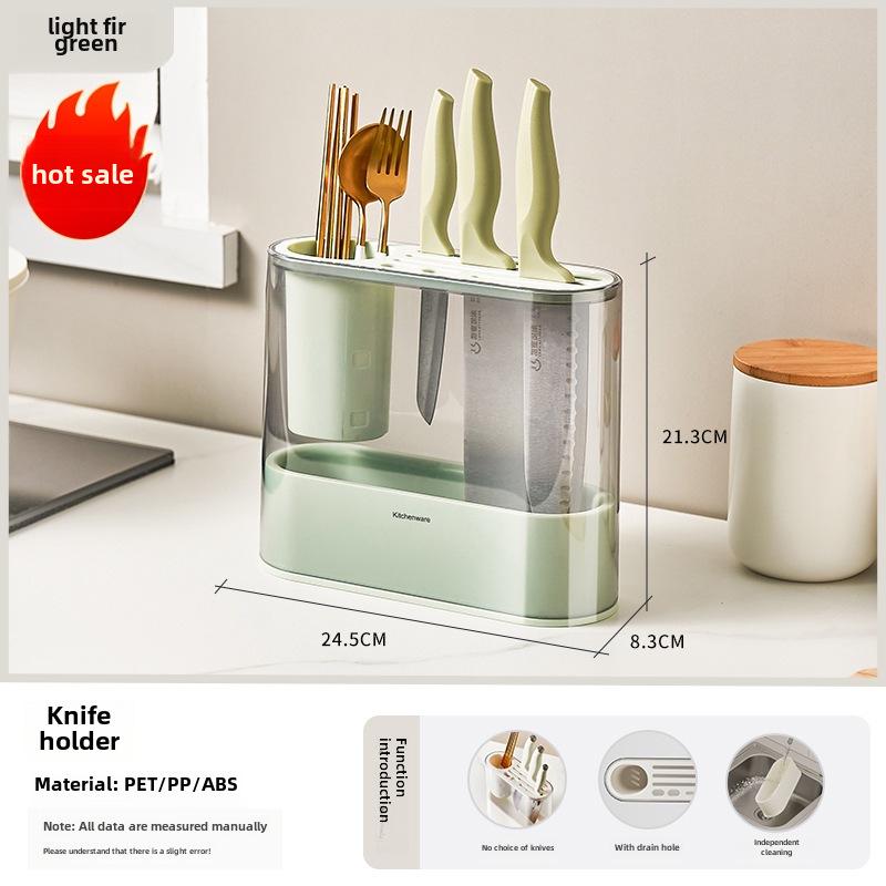 Новая многофункциональная кухонная стойка для хранения: Держатель для ножей, корзина для палочек для еды и органайзер для приправ