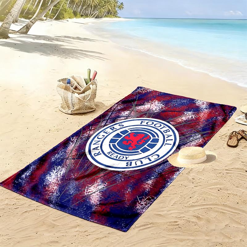 Rangers F.C Print Beach Towel, Large Soft Quick Dry Towel for Beach Camping Swimming