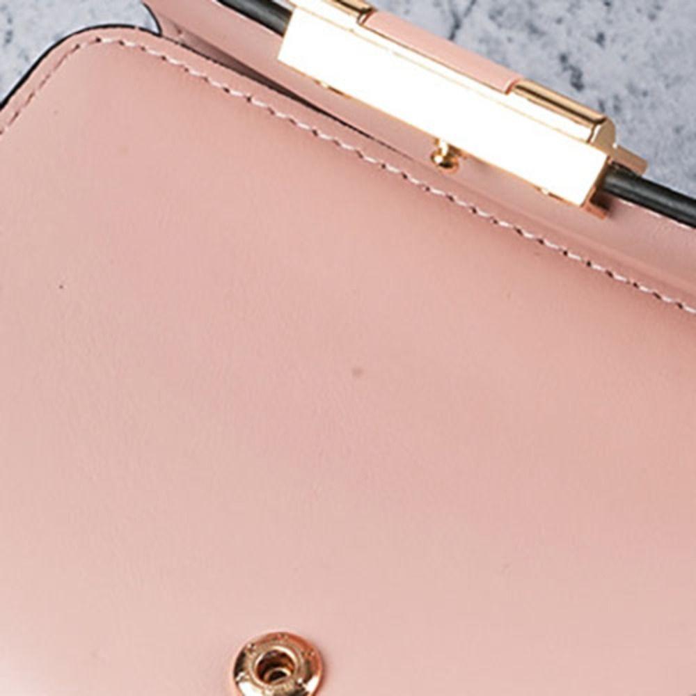 Складной короткий кошелек из ПУ кожи на молнии, женский держатель для карт, водонепроницаемый кошелек-трифолд, подарок