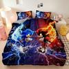 3DPrint Cartoon Anime Bedding Set The Movie S-SonicES Duvet Cover Pillowcase Boy girl Kids Bedroom Gift Single Double Large Size