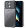 DuxDucis Case for Xiaomi Poco F6 Pro, Aimo Case, Transparent / Black