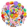 50Pcs/Set Graffiti Sticker Waterproof Phone Mark Left Air Tear-Resistant Hot Self-Adhesive Balloon Cartoon Case Handbook Decal