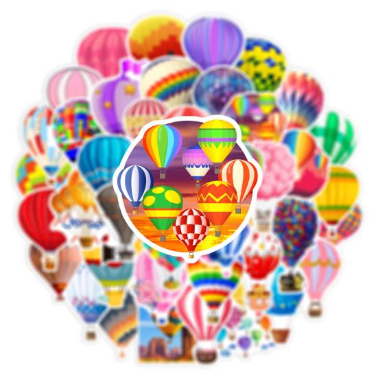 50Pcs/Set Graffiti Sticker Waterproof Phone Mark Left Air Tear-Resistant Hot Self-Adhesive Balloon Cartoon Case Handbook Decal