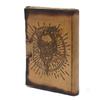 Leather Notebook Skull and Pentagon Burnt Edges 7x5