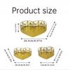 3Pcs Gold Color Ramadan Festival Art Tray Elegant Eid Candy Dish  Islamic Holidays