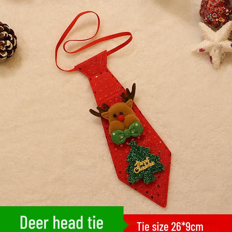 Festive Sequin Christmas Tie & Bow Tie Set for Kids & Adults – Perfect for Performances & Gifts