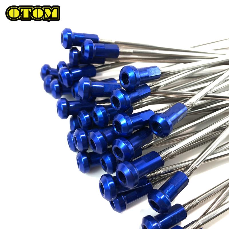 Motorcycle For HONDA Stainless Steel Wheel Spoke Colored Spoke Nipples Kit CR125 CR250 CRF250 CRF450 Off-road Pit Dirt Bike Part