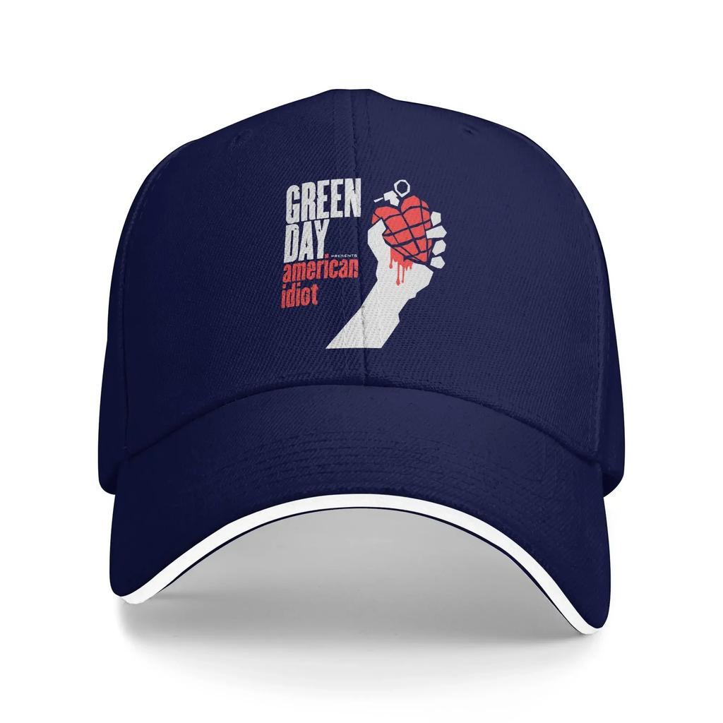 Greendays Casual Baseball Cap Band Outdoor Sports Hip Hop Hats Spring Breathable FeUnisex Unisex Design Snapback Cap