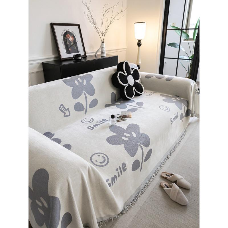 Чехол для дивана из шенилла, полотенце, универсальный кожаный чехол для дивана в скандинавском стиле Four Seasons, универсальный чехол All-Inclusive, нескользящий чехол для дивана