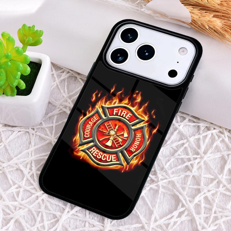 Логотип Пожарного Пожарный Символ Чехол для Телефона для iPhone 17 Air 16 15 11 12 14 13 Pro Max Ударопрочный Чехол