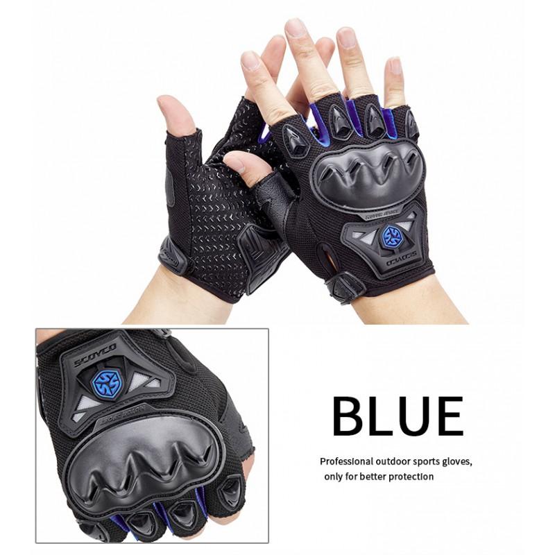 Scoyco MC29 Full-Finger Motorcycle Riding Gloves Adults Impact Protection Knit Fabric Unisex Red Blue Black Green