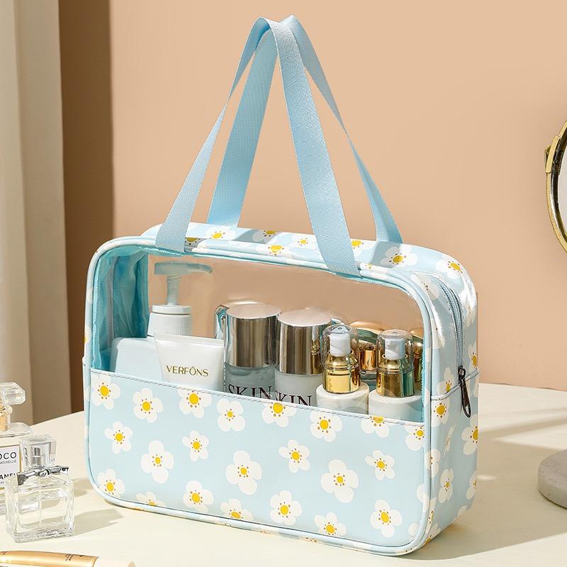 Bag Macaron Transparent Makeup Printed Bag Portable Storage Bag Bath Bag