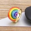 Nidin Новое Модное Бохо Цветное Кольцо-Обручальное Кольцо Вечности для Женщин Помолвочное Свадебное Радужного Цвета Классические Кольца для Пальцев Украшения