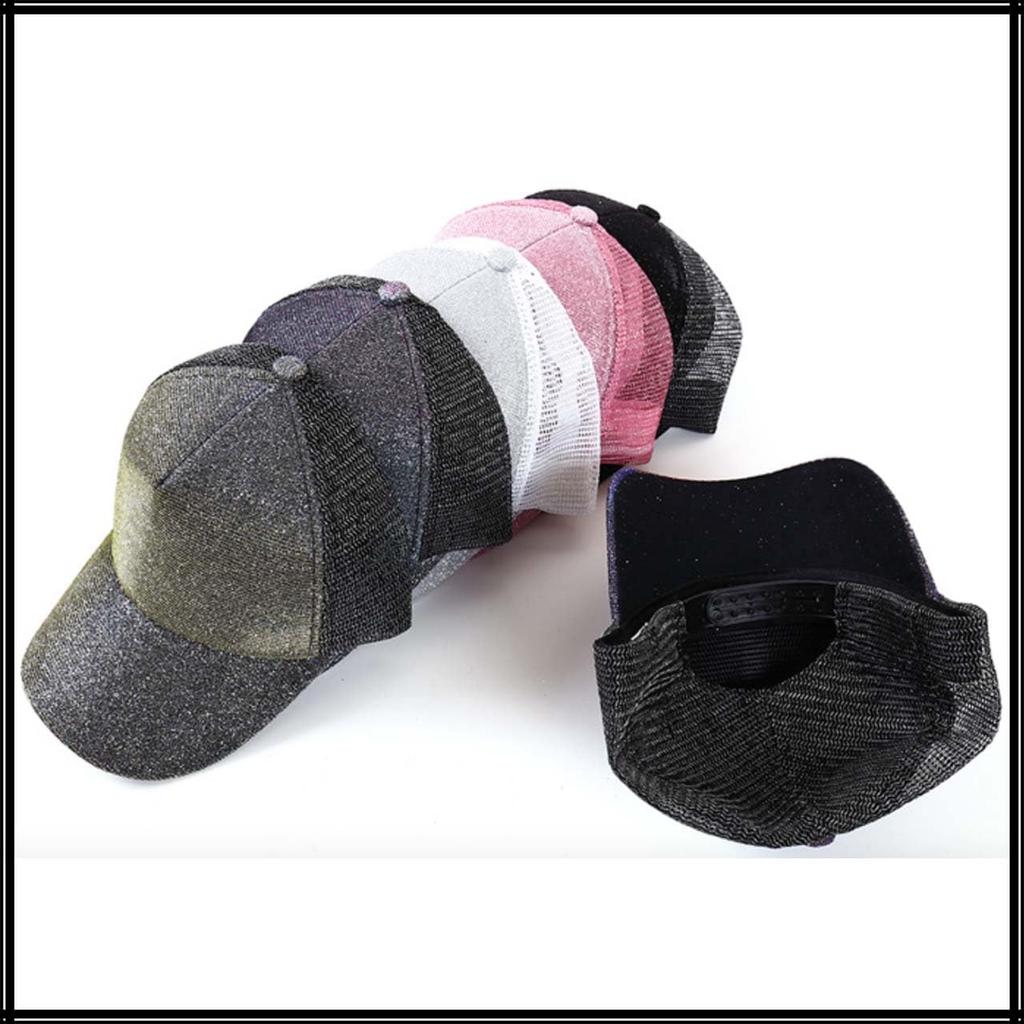 Градиентная шапка CZ058 [Белый Клык], Спортивная, Блестящая, Кепка, Сетка, Стильная, Цветная, Женская, (Вино)