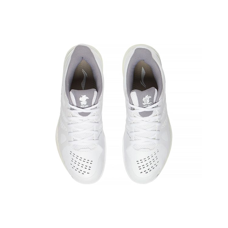 Li Ning Yun Ting Cushioning Breathable Low-Top Badminton Shoes Unisex Shoes White AYAS028-2