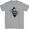 Skeleton Ripping T-Shirt Funny Skull Halloween Graphic Gift Tee
