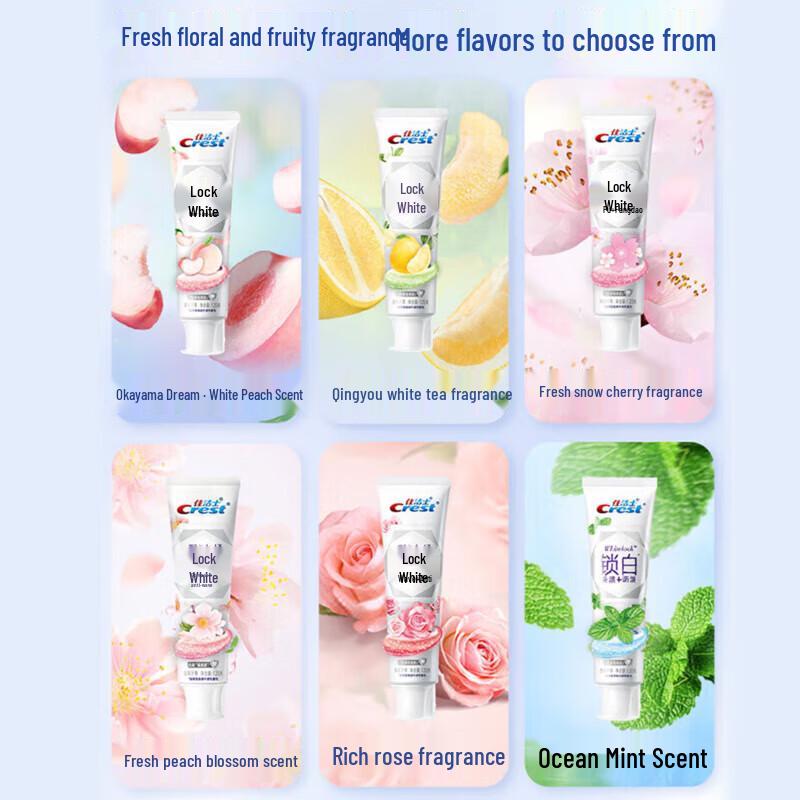 Отбеливающая зубная паста Crest Fresh Snow Cherry