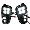 LED DRL Daytime Running Light Front Fog Lamps W/ Turn Signal For Kia Rio 2018-20