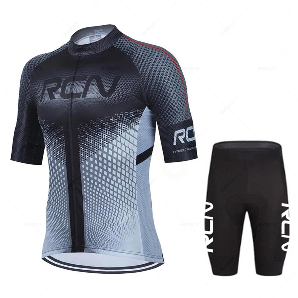 Новый летний комплект велосипедного трикотажа RCN Team 19D, комплект велосипедных шорт MTB Ropa Ciclismo, мужские велосипедные рубашки с короткими рукавами, одежда Майо