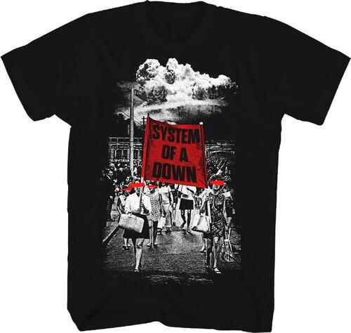 System of a Down - System of a Down - Banner March T-Shirt - Large Black 18SOAD0