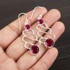 Pink Rubellite Gemstone Jewelry, 925 Sterling Silver Earrings, Handmade Gorgeous Jewelry, Designer Earrings Gift For Women