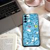 Cute B-Bugcat Capoo Phone Case For Samsung S25,24,23,22,30,21,10,9,Ultra,Plus,Lite,FE,4,5 G Soft Black Case