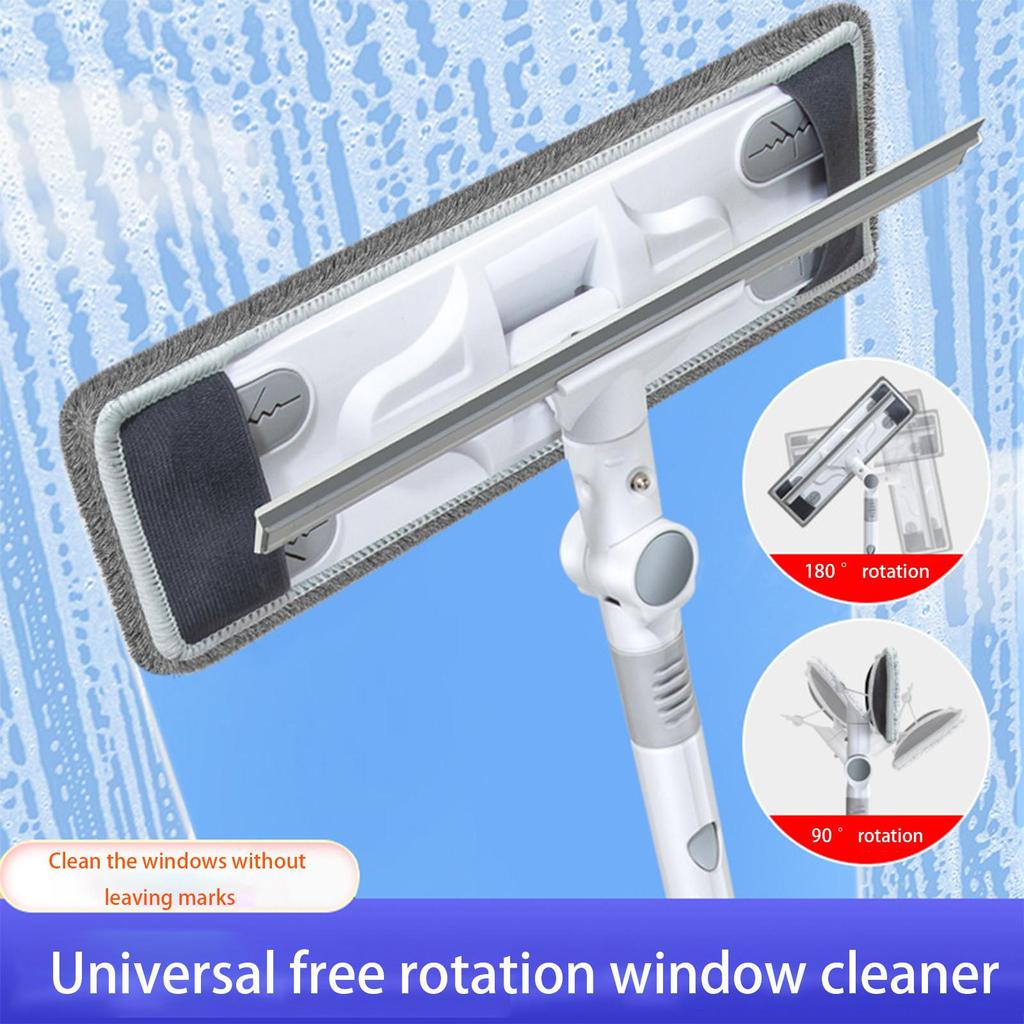 Window Squeegee Cleaner 2 In 1 Shower Squeegee 47‘’ Window Washing Equipment Glass Cleaning Tools