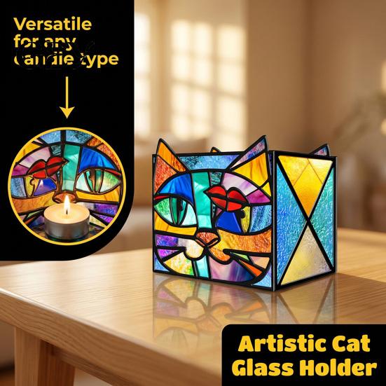 Corgi Relief Storage Container Stained Glass Style Pen Holder, Unique Acrylic Desktop Organizer, 3D Home Office Desk Supplies Embossed Pattern Planter