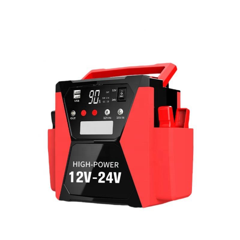 56000mAh Heavy Duty 12V/24V Car Jump Starter with 4000A Peak Current Booster Power Bank Jumpstarter for Truck Battery
