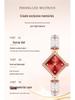 Женские кварцевые часы Moka High Pearl с бриллиантами, водонепроницаемые, класса люкс, с ромбовидным циферблатом «солнечные лучи» и элегантным медным браслетом.